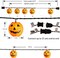Halloween Pumpkin Lantern String Lights – 10-Pack 3D Orange Jack-O’-Lantern Fabric Lanterns, 9.8FT Connectable Plug-In String Lights, UL-Listed Outdoor & Indoor Halloween Decorations